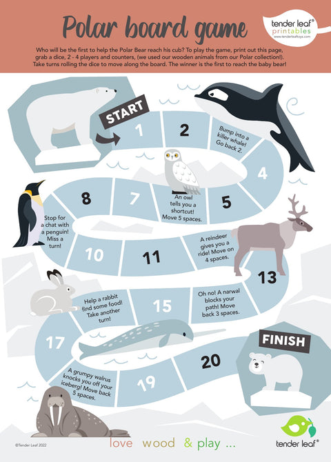 Polar Animals Shelf Set